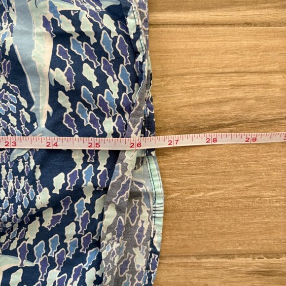 Vineyard Vines x Target Button Down Shirt Boys XL Blue Shark Fish Cruise Preppy - Picture 7 of 8